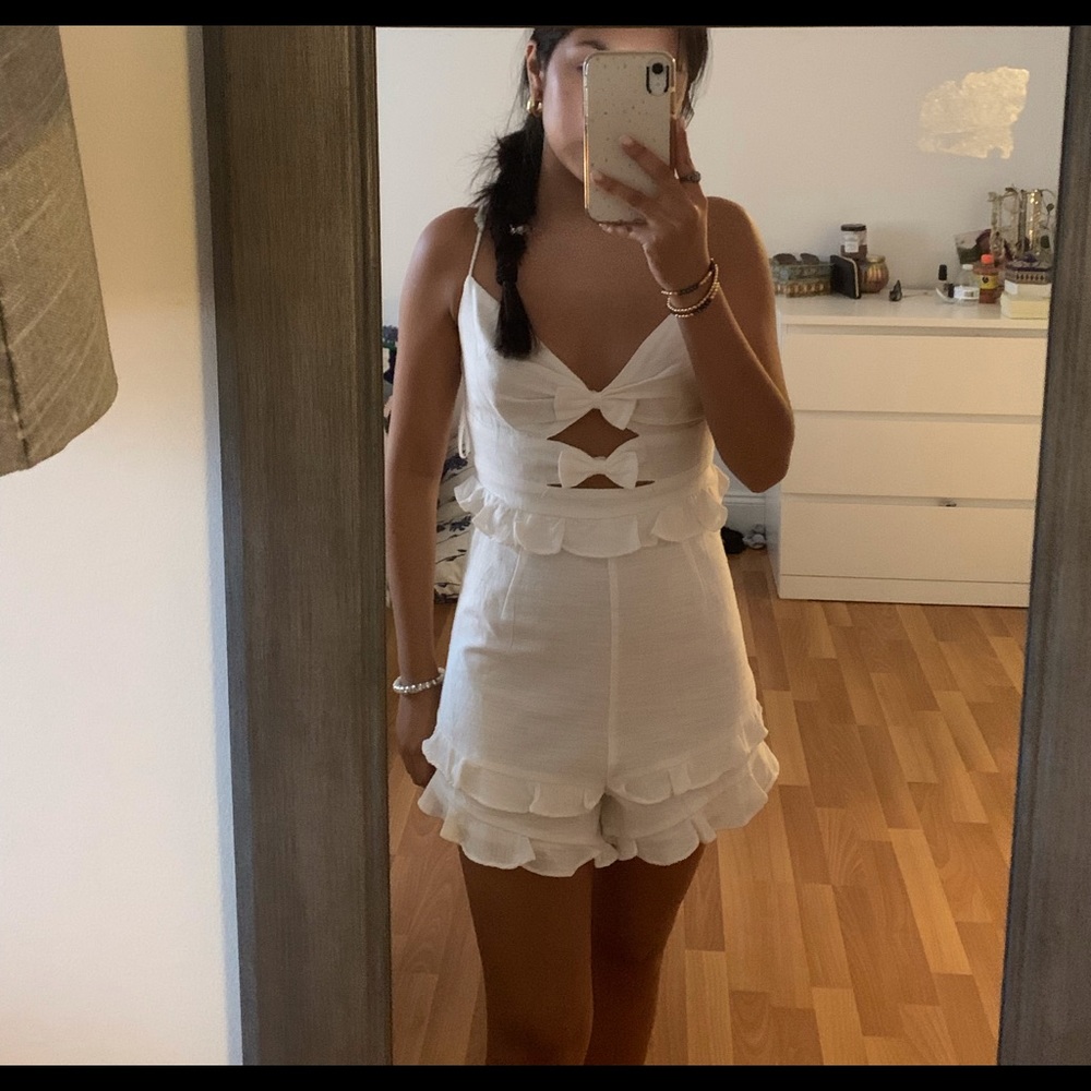 SAINTS+SECRETS White Romper